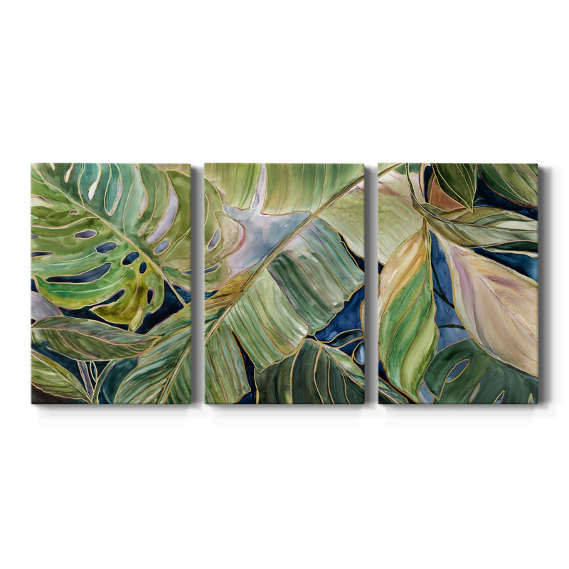 Sun Tipped Tropicals Framed Canvas Photograph Print, 36" H x 72" W x 1" D
