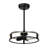 Aijalon 23" LED Fandelier in Matte Black with Remote Control-935722341