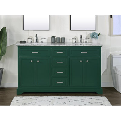 Johansson 60"" Double Bathroom Vanity Set -  Andover Millsâ¢, 27A4DB1080774160B83A6932EAD8142A