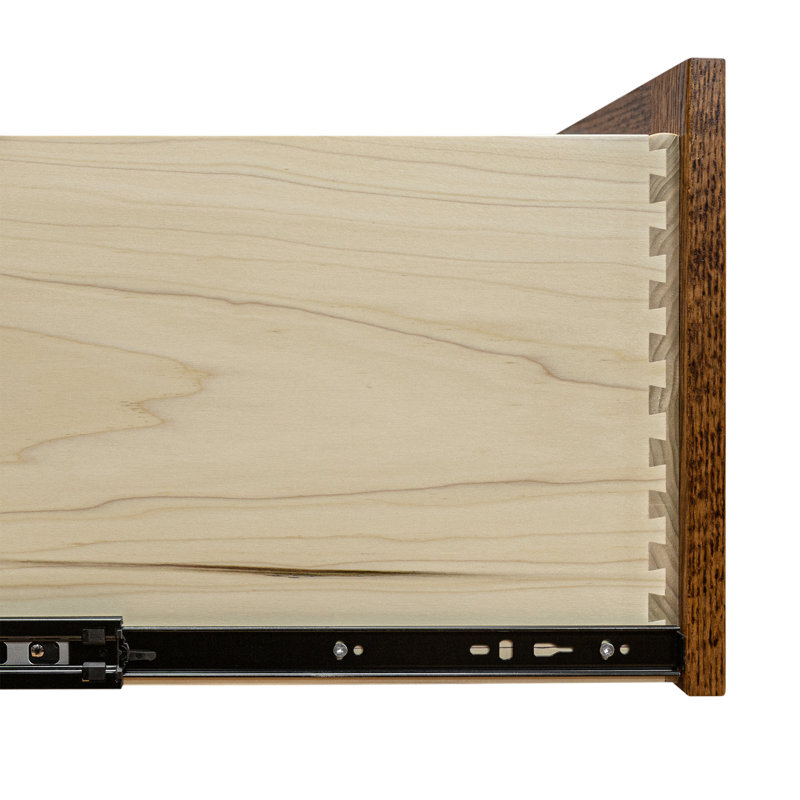 Doory 21'' Wide 3 -Drawer Solid Wood File Cabinet, Cherry