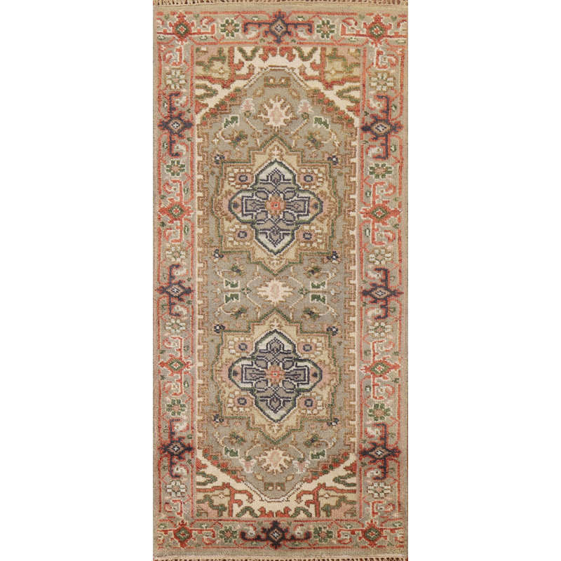 Tapis oriental en laine Heriz Serapi noué à la main 3 x 6