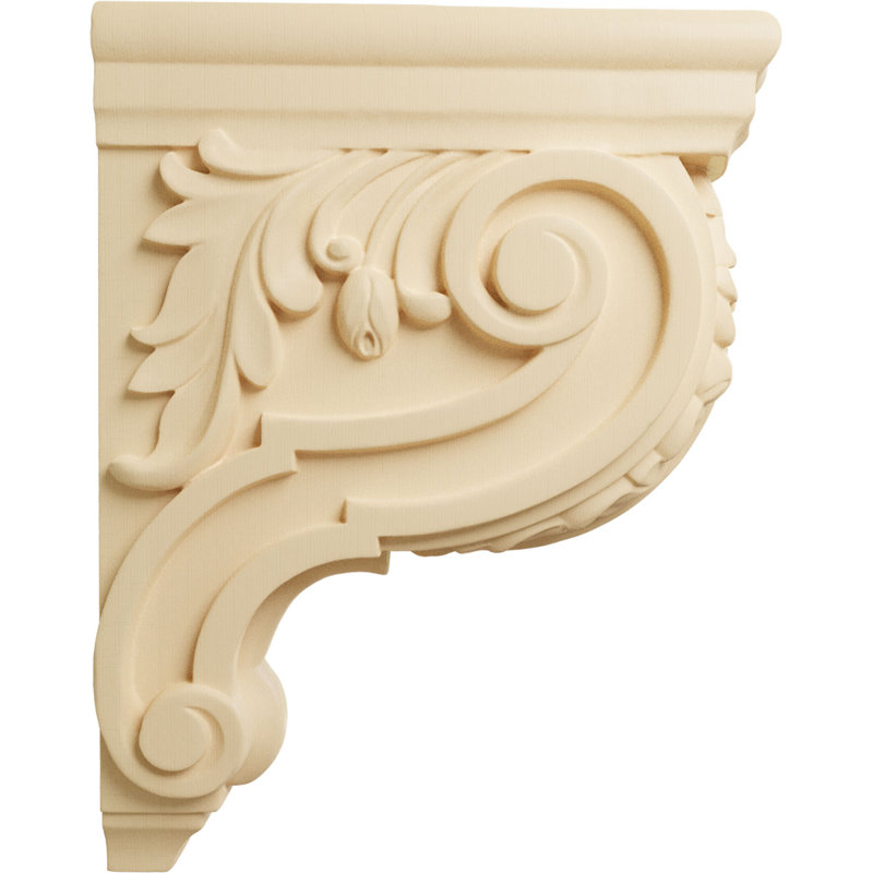 Corbeau Hudson Acanthus, H 10 po x l 3 po x P 7,75 po, Érable