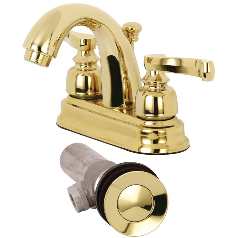 Robinet de salle de bain central à avec ensemble de drain bain