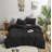 Solid Color Comforter Dark Color 3 PCs Bedding Set Deep Color Bed Comforter Set-115667175-115667186