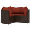 Lisvette Patio Furniture Set 4 Piece Modern Lounge Set with Cushions Poly Rattan-88498895