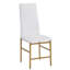Ensemble de 2 chaises de salle à manger en cuir avec dossier haut moderne et rembourré et pieds en métal pour la cuisine, la salle à manger et le salon-1105358926