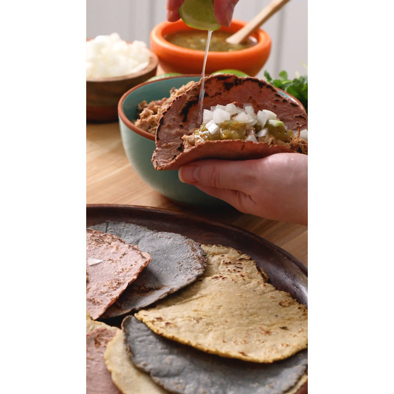 Infuse 7.25in Black Cast Iron Tortilla Press