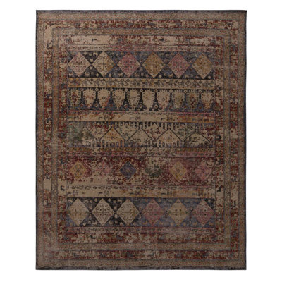 Distressed Homage Hand Knotted Wool Area Rug