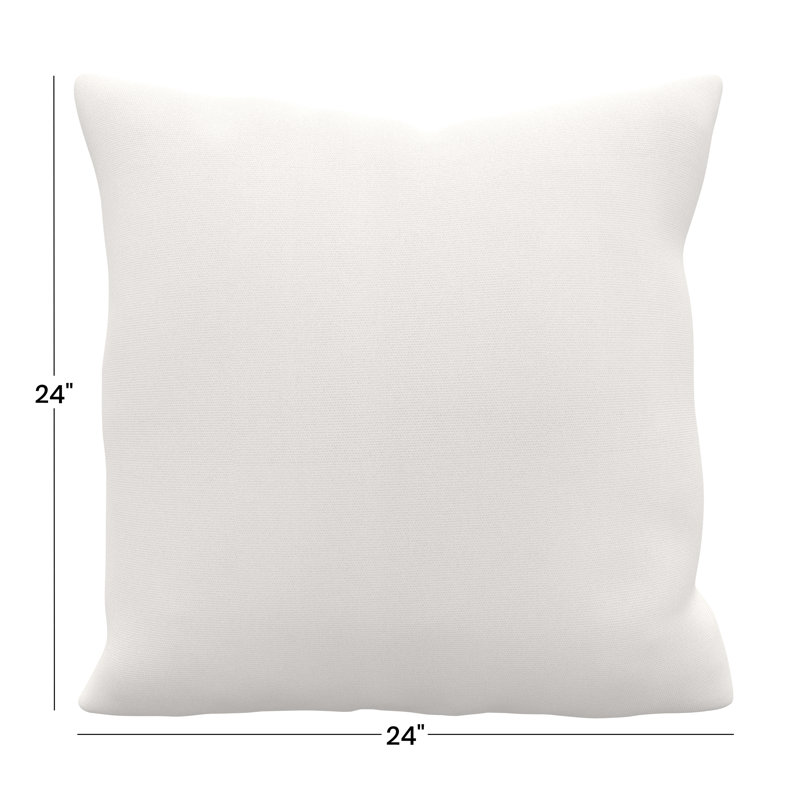 Jem Gabi Sunbrella® Indoor/Outdoor Throw Pillow, Square 24", Canvas Natural Sunbrella® Canvas