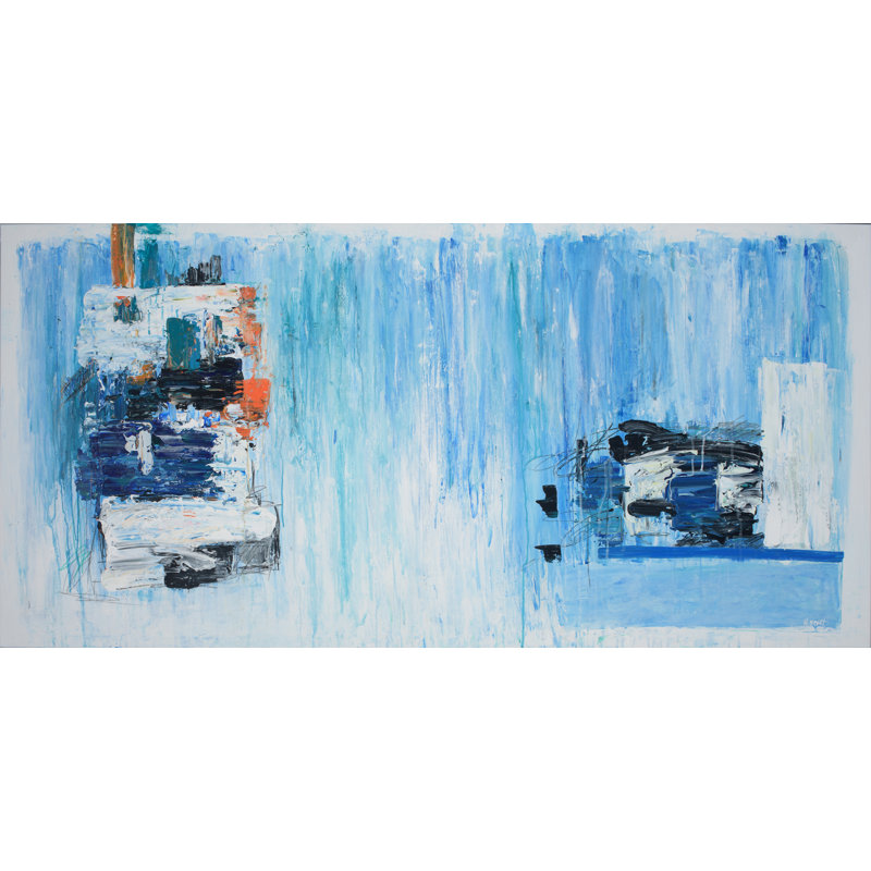 «Blue Zeffer» par H. Scott - reproduction d'art sur toile encadrée