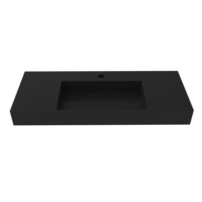 Boyter 48'' Single Bathroom Vanity with Solid Surface Top