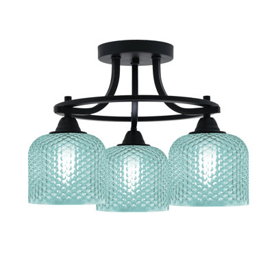 Verre turquoise 6 po Mukkesh