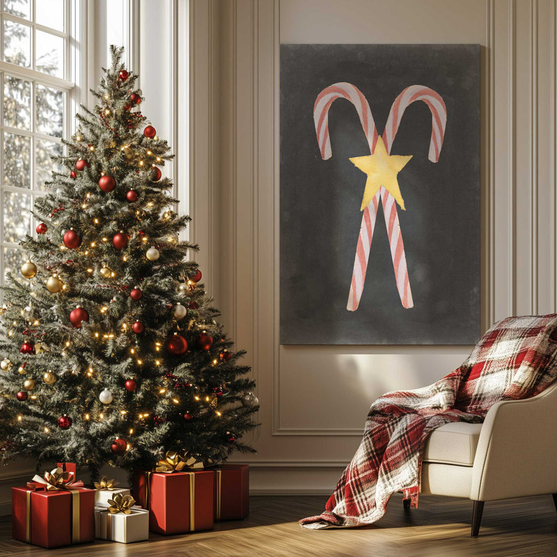 «Candy Cane», reproduction magique sur toile, H 36 po x l 24 po, Toile tendue