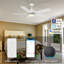 Ventilateur de plafond intelligent à 5 pales DEL avec télécommande et ensemble d'éclairage inclus-1232524867