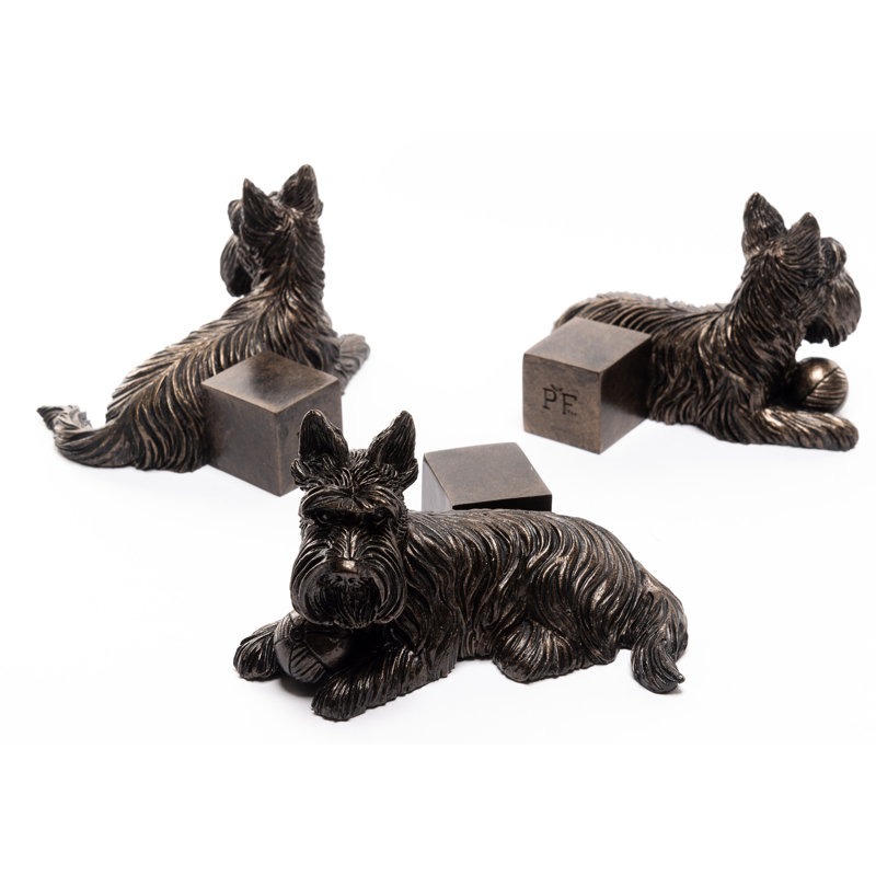 Pieds de jardinière couleur chien écossais Scottish Terrier