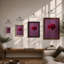 Magenta Carnation Study Botanical - Framed Print-1411125661-1411125662