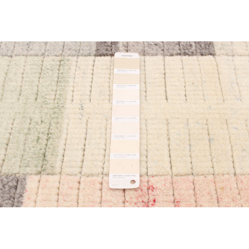 Kanton One-of-a-Kind 5'7" X 7'6" New Age Wool Area Rug in Ivory