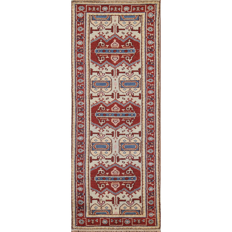 Tapis de couloir oriental en laine 3x8