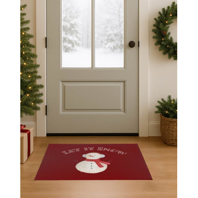Let it Snow Seasonal Indoor Door Mat
