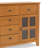 Artisan 54"W Solid Wood Sideboard Buffet with Tempered Glass Doors and 6 Drawers-899556661