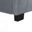 Lit plateforme tapissier en velours avec lit gigogne simple-691956387-691956388