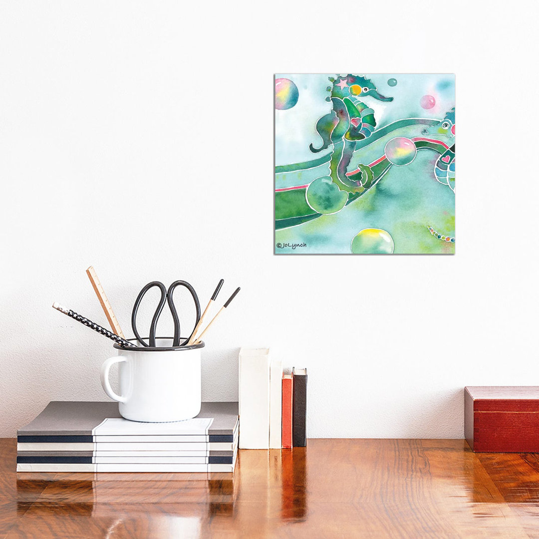 Seahorses by Jo Lynch - Wrapped Canvas Gallery-Wrapped Canvas Giclée
