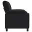 Canapé noir en velours 60,63 x 33,46 x 36,61 pouces-742499325