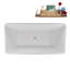 Baignoire autoportante 63 "avec drain interne Streamline-112235265