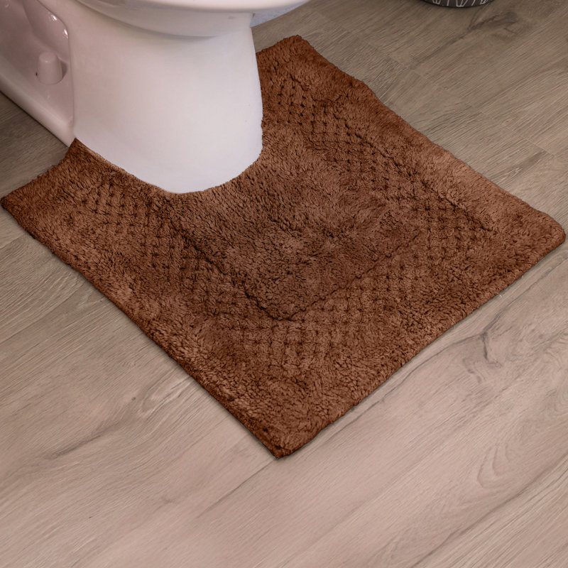 Tapis doux en coton Classy, Brun