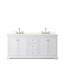 Meuble-lavabo double autoportant 60 po avec plateau Avery-98251173-98251175-98251177