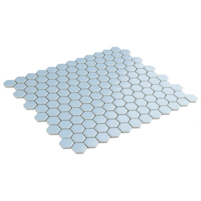 Carreau de mosaïque en porcelaine pour plancher et mur 1 "10-1 / 4" x 11-7 / 8 "Metro Hex