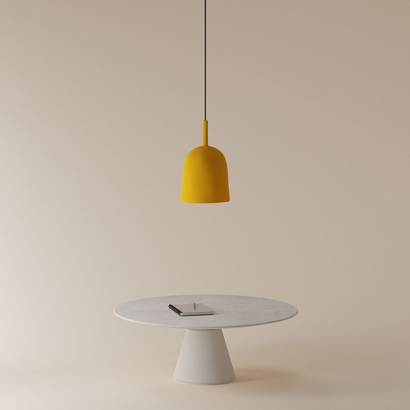 Vessel Pendant Light, Sunrise, 21.5'' H x 9'' W x 9'' D, Black