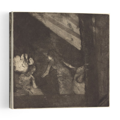 At The Cafe Des Ambassadeurs, C.1877 Impressionist Abstract Contemporary Wall Art Print