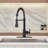 Bolden CASAINC 1.8 GPM Spring Neck Pull Down Kitchen Faucet with Deck Plate-93965525
