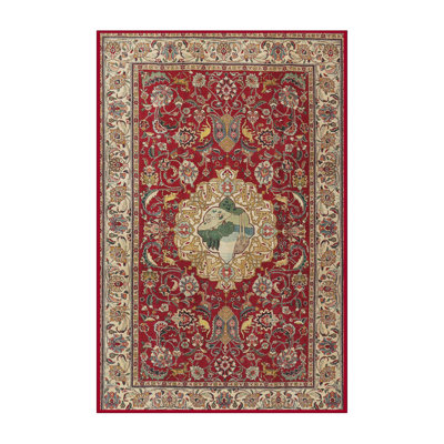 Tapis de style oriental rouge