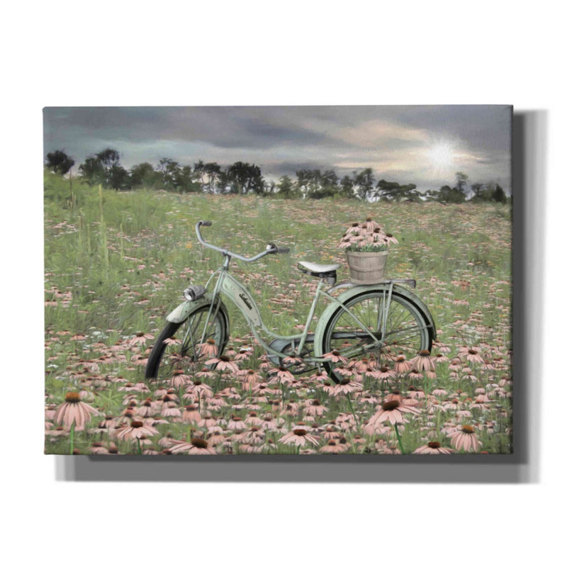 «Sagebrush Bicycle» par Lori Deiter, art mural sur toile, H 40 po l 54 po x P 1,5 po