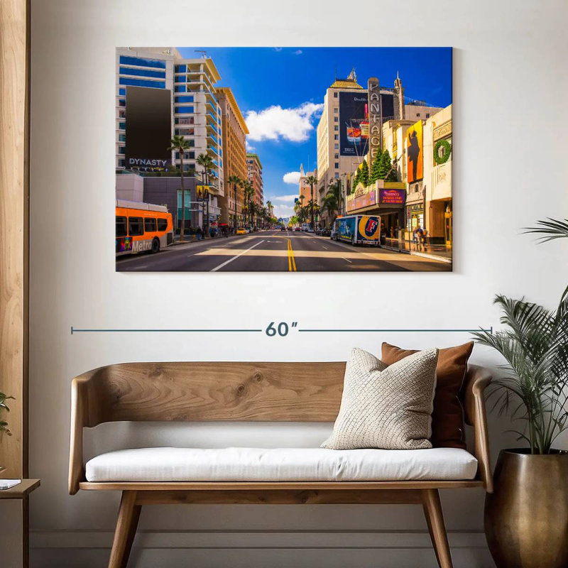 LA Hollywood Boulevard, H 32 po x l 48 po