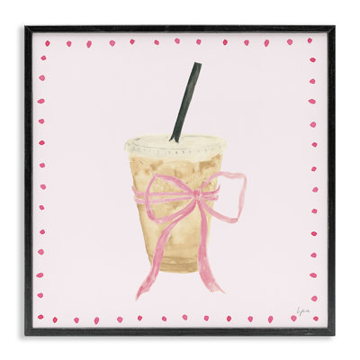 Glam Iced Coffee  Framed Giclee Art by Lucille Price