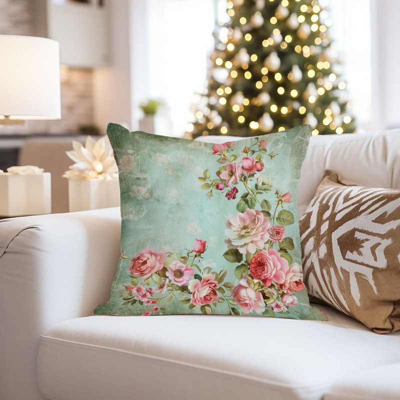 Floral Elegant Flowers II Shabby  Elegance, 16"H x 16"W