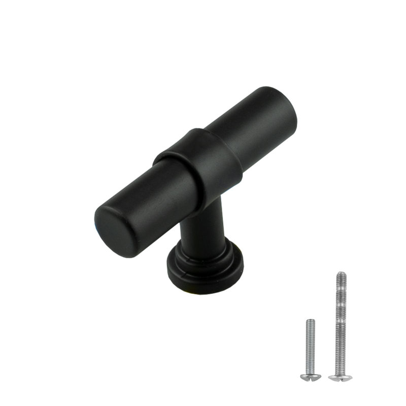 2" Round Bar Knob Multipack, Matte Black