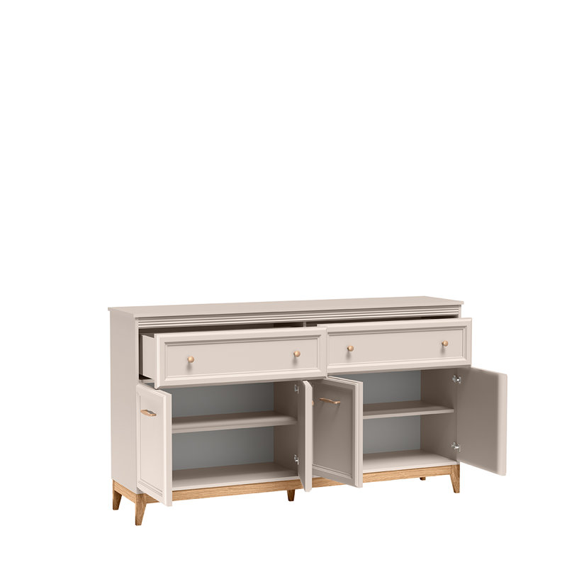 Solid Wood Chest of Drawers, 100cm H x 179cm W x 41cm D