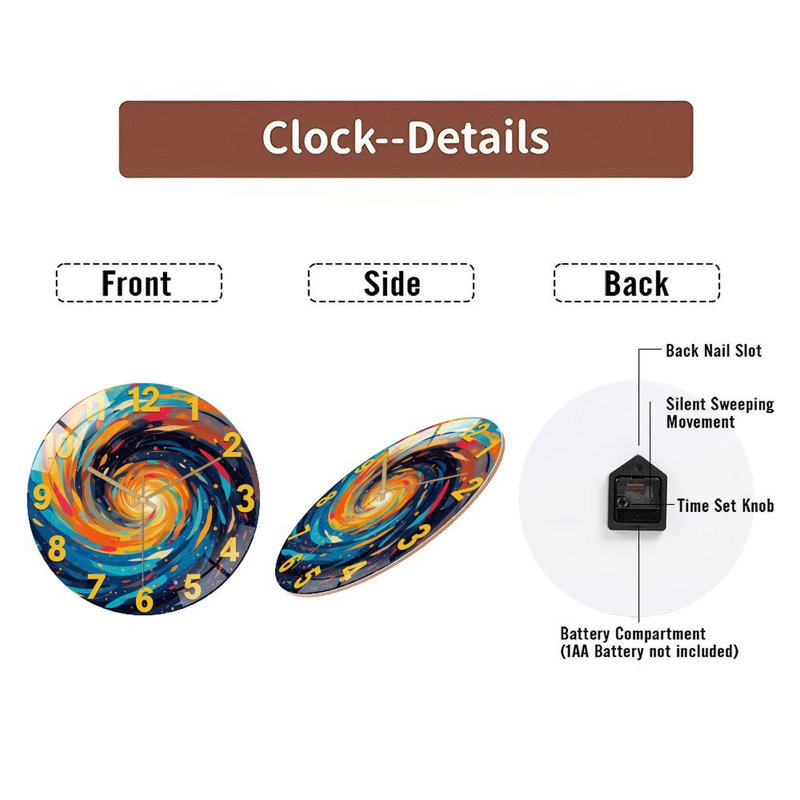 Horloge murale 12 po