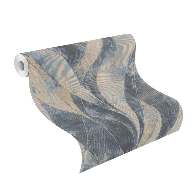 Rouleau de papier peint L 33 pi x l 20,9 po, Bleu