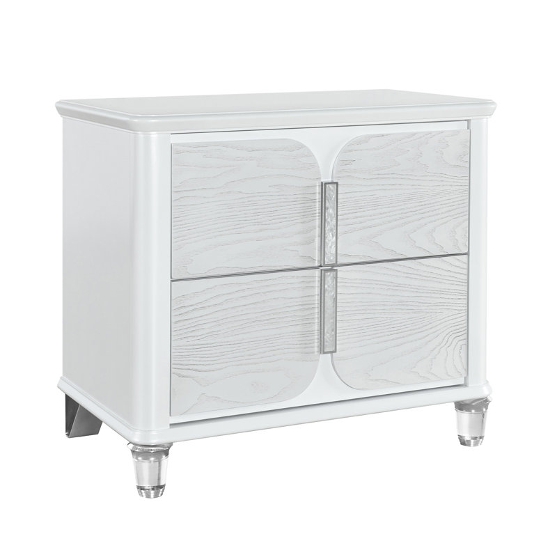 Table de chevet grise