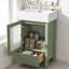 Meuble-lavabo moderne de 20 pouces avec lavabo en céramique et rangement à fermeture en douceur-736437461