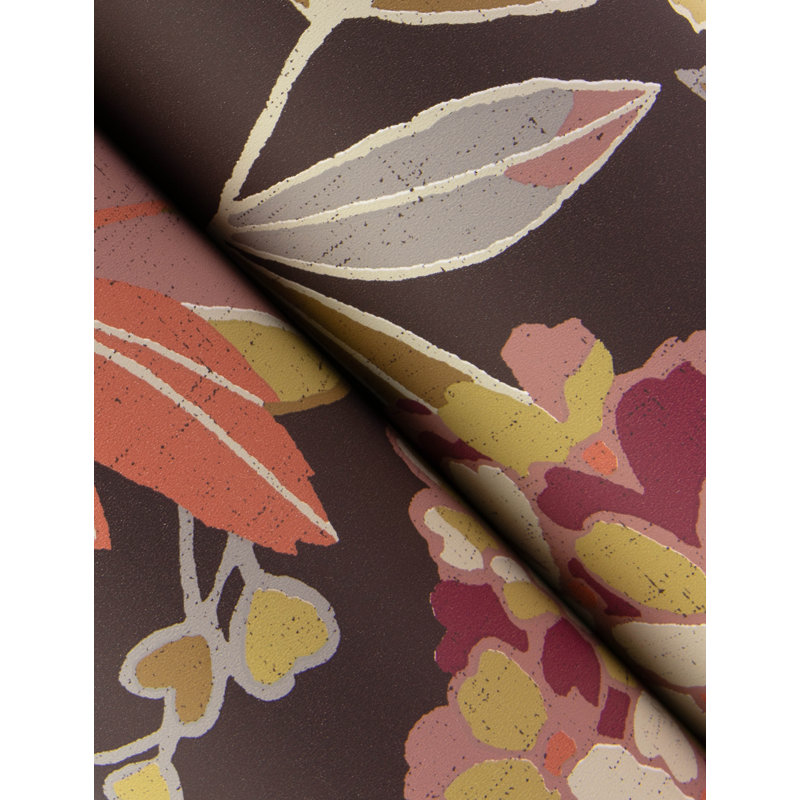 Valdivian Fuchsia Floral Wallpaper, Yellow