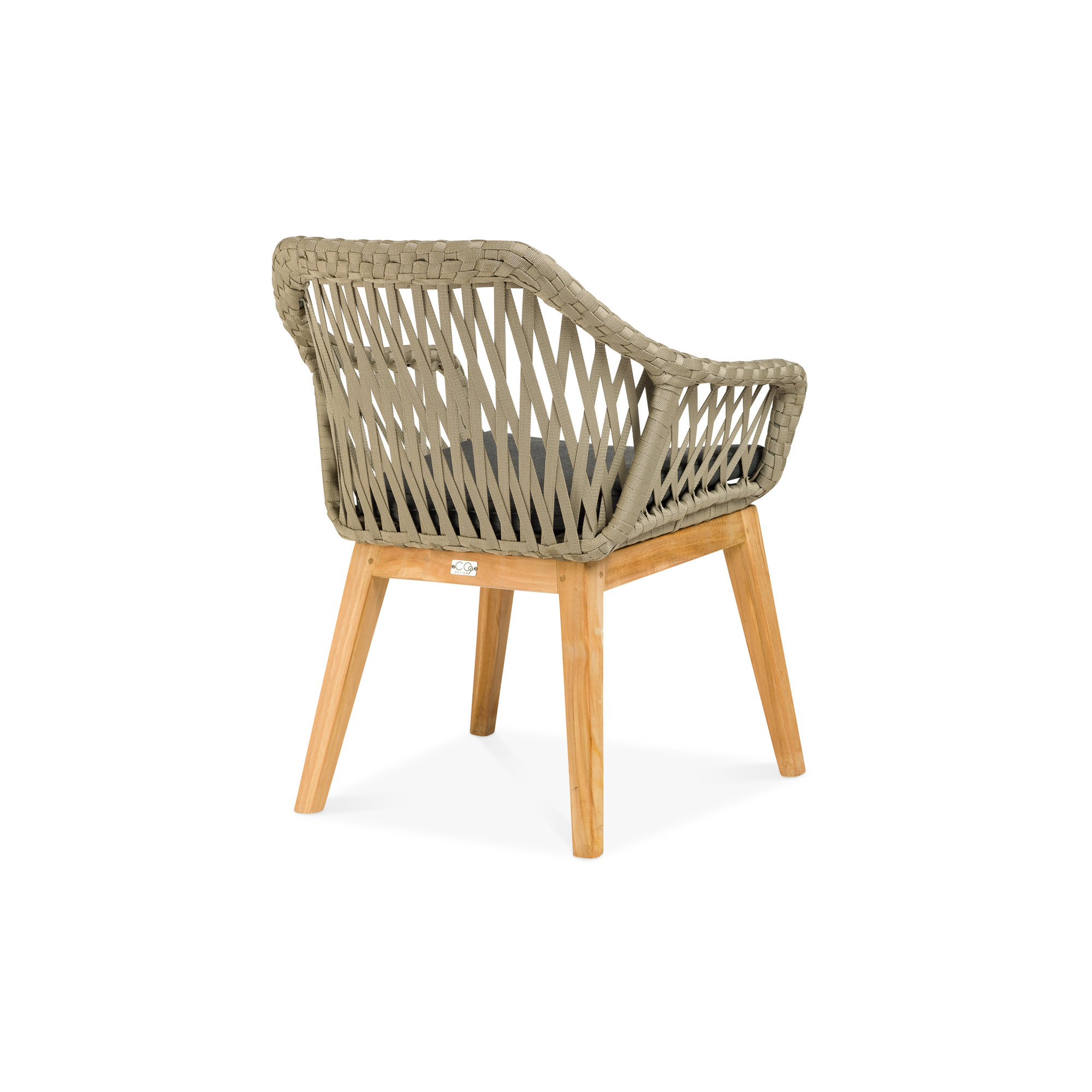 Rinki Wicker Premium All-Weather Wicker Outdoor Dining Armchair with Cushion