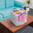 Brayden Studio® 32 Liter Storage Container w/Snap Lock Handles, Clear (3 Pack)