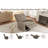 Swivel Rocker Recliner, 360° Glider Nursery Chair with High-Resilience Foam, 350lb Linen Recliner for Adults, Compact Living Room & Bedroom Chair, Gray-1427160468