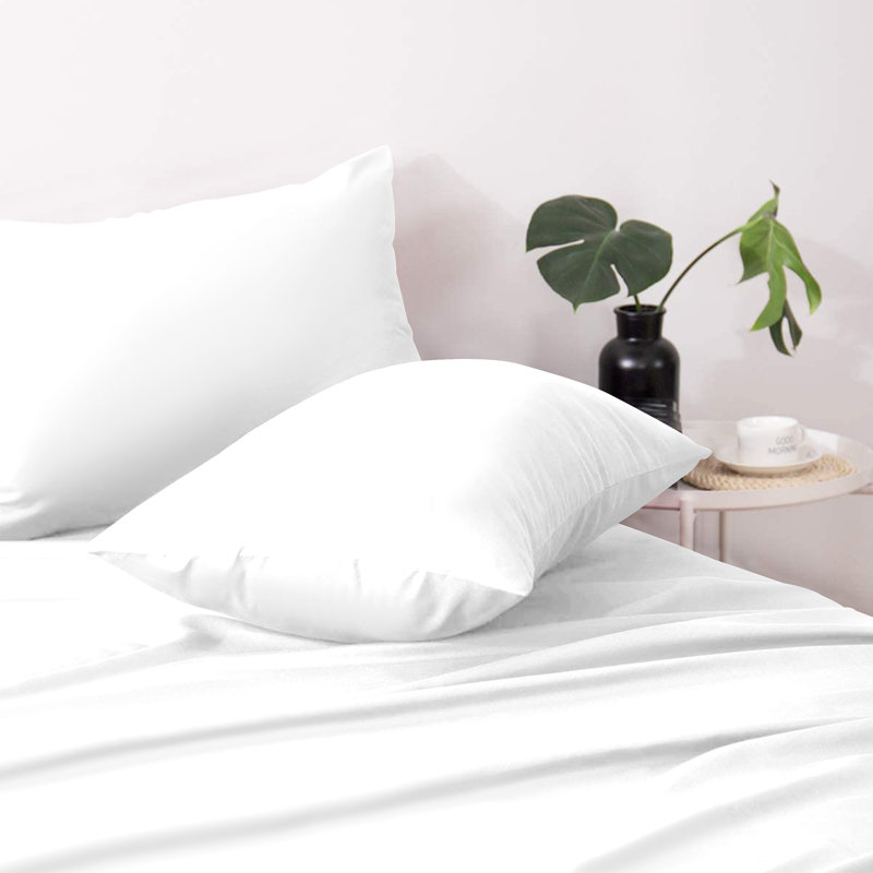 Jaramiah Super Soft Plain Microfiber PillowCase, White